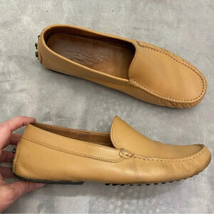 Tod's Brown Leather Gommini Slip On Loafers/Tan Size 8